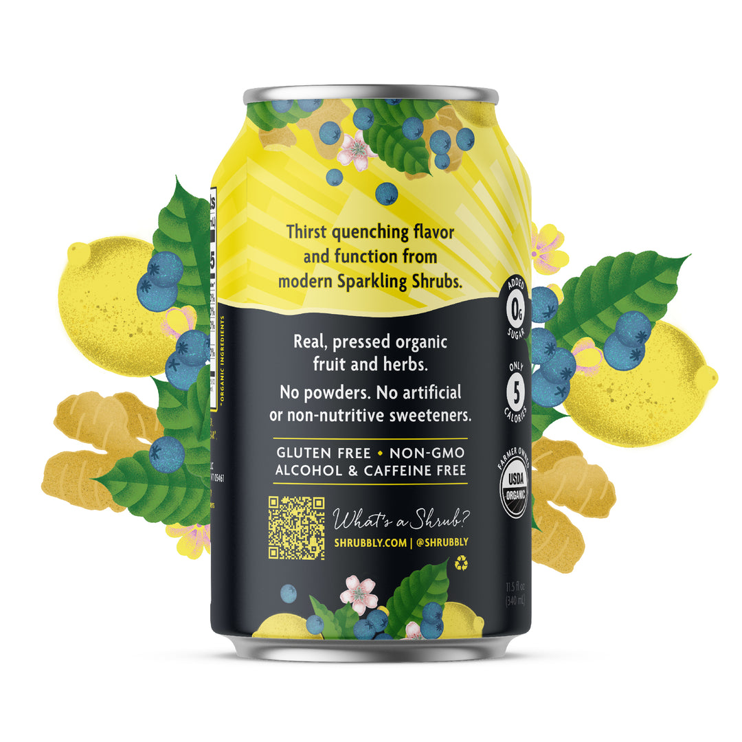 Lemon + Ginger + Aronia Berry – Shrubbly Superdrink