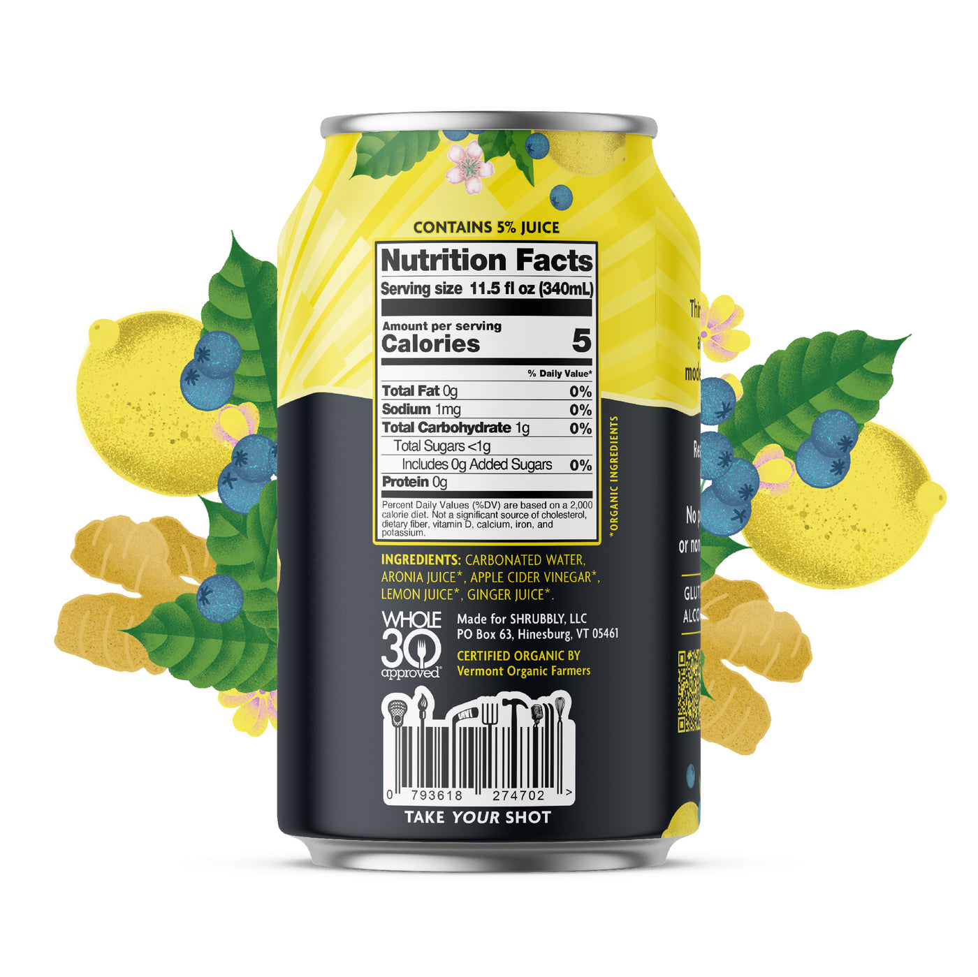 Lemon + Ginger + Aronia Berry